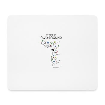 my kind of PLAYGROUND - The climbing wall T-shirt - Mouse Pad (horizontal) - white - Front