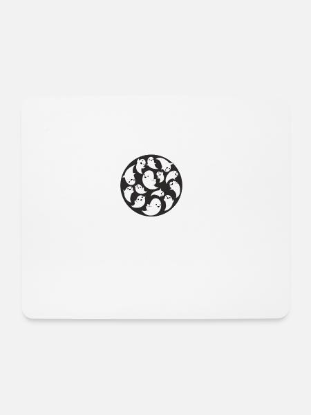 Geisterstunde lustig Halloween Kostüm Geschenk - Mousepad (Querformat) - Weiß