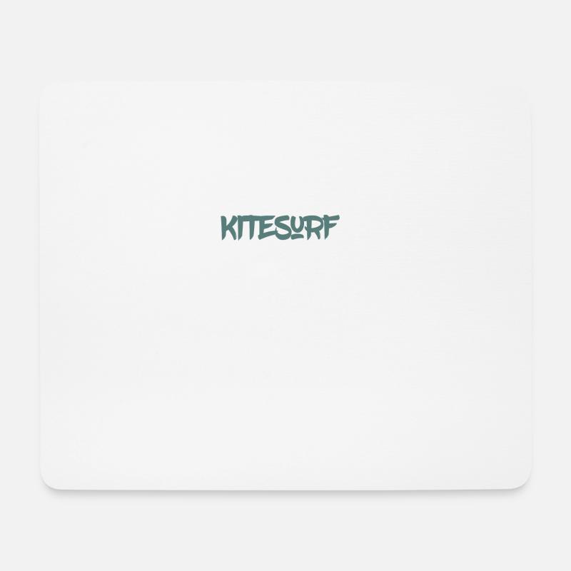 Enjoy Wind Kitesurf extrem Sport t-shirt - Mousepad (Querformat) - Weiß