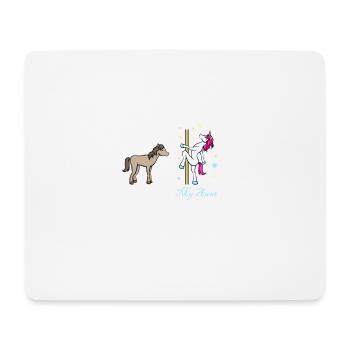 Licorne cheval votre tante mon cadeau de tante - Tapis de souris (format paysage) - blanc - Devant