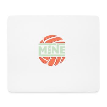 funny love mine volleyball - Mouse Pad (horizontal) - white - Front