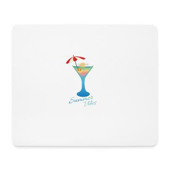 Cadeau de vacances de parapluie de soleil d'été - Tapis de souris (format paysage) - blanc - Devant