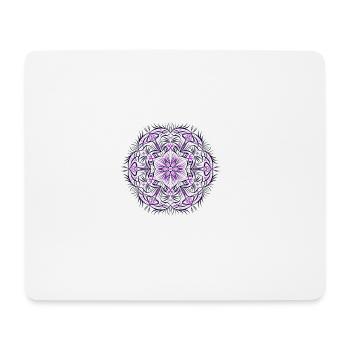 Mandala - Mousepad (Querformat) - Weiß - Vorne