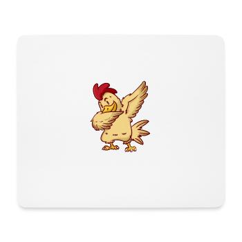 DAB Chicken - Hähnchen - Huhn - Hahn - tanzen - Mousepad (Querformat) - Weiß - Vorne
