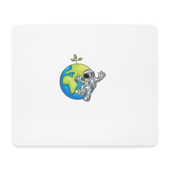 Astronaute Space Day Earth Environnement de cadeau - Tapis de souris (format paysage) - blanc - Devant