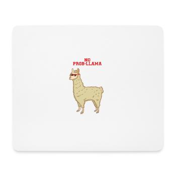 Kein Problem - no prob-llama - Lama - Mousepad (Querformat) - Weiß - Vorne