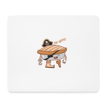 Pie-taux! Gâteau pirate - biscuit - Tapis de souris (format paysage) - blanc - Devant