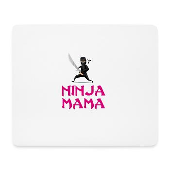 Ninja Mama Mutter Mutti T-Shirt Mutterag Geburtsta - Mousepad (Querformat) - Weiß - Vorne