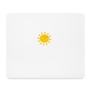 Lustige Sonne Sommer Urlaub lustig Geschenk Smile - Mousepad (Querformat) - Weiß - Vorne