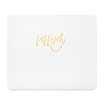 TRAGS MIT STOLZ Fuffzich 50 - Mousepad (Querformat) - Weiß - Vorne