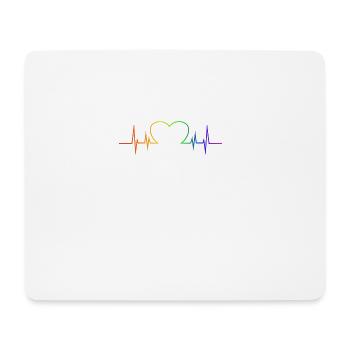 LGBT Gay Gay Lesbiennes Lesbiennes Fun Pride - Tapis de souris (format paysage) - blanc - Devant