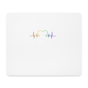LGBT Gay Gay Lesbiennes Lesbiennes Fun Pride - Tapis de souris (format paysage) - blanc - Devant