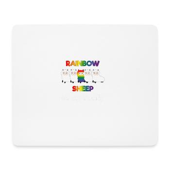 LGBT Gay Gay Lesbiennes Lesbiennes Fun Pride - Tapis de souris (format paysage) - blanc - Devant