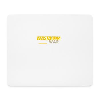 Declare Variables not War programmer gift - Mouse Pad (horizontal) - white - Front
