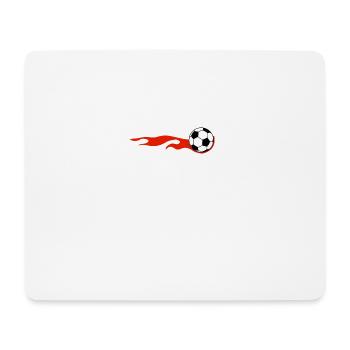 Poland Polska Football Flag Fire Fan Polish - Mouse Pad (horizontal) - white - Front
