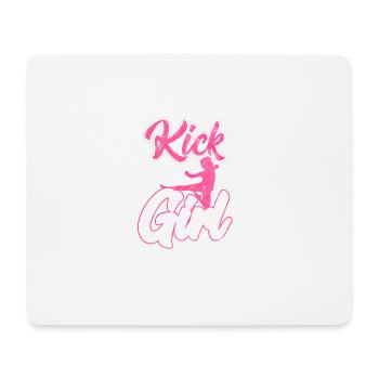 Shirt for karate woman or girl as a gift - Mouse Pad (horizontal) - white - Front