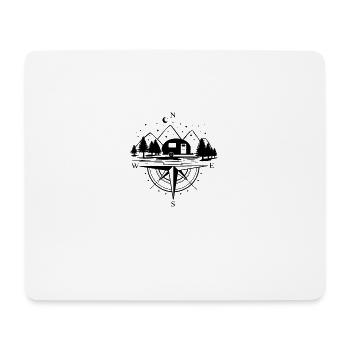 Caravan Camping Fun Camping - Mouse Pad (horizontal) - white - Front