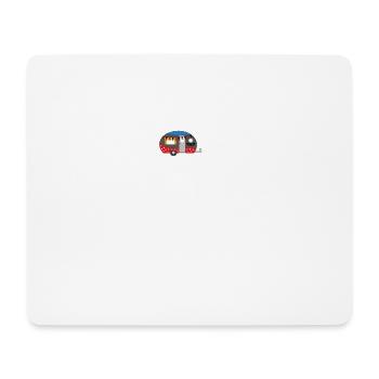 Camping Heartbeat ECG Caravan Camping - Mouse Pad (horizontal) - white - Front