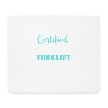 Gabelstapler Fahrer Bediener lustiges Design - Mousepad (Querformat) - Weiß - Vorne