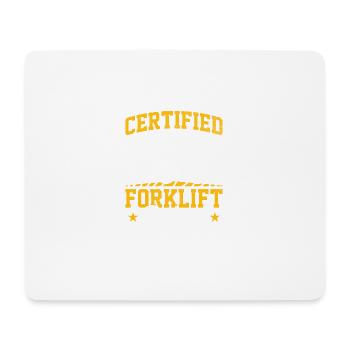 Gabelstapler Fahrer Bediener lustiges Design - Mousepad (Querformat) - Weiß - Vorne
