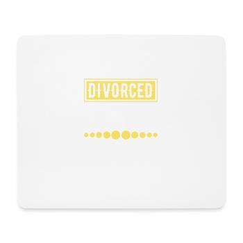 Funny divorce gift Sarcastic divorce - Mouse Pad (horizontal) - white - Front
