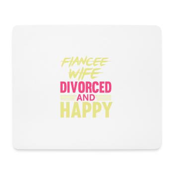 Witziges Scheidungsgeschenk Sarkastische Scheidung - Mousepad (Querformat) - Weiß - Vorne