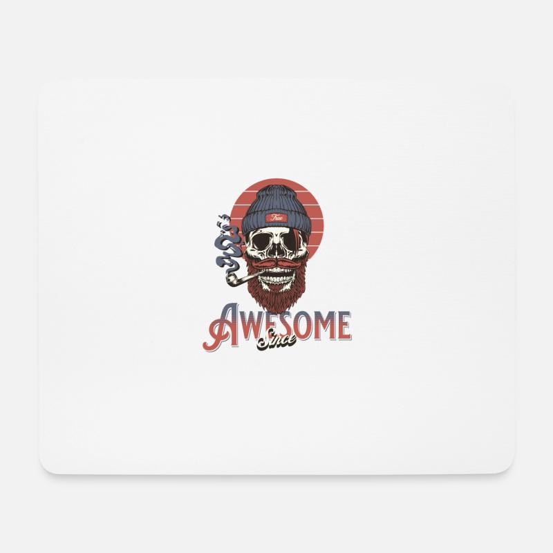 Awesome Since 1961 Vintage Birthday Retro - Mouse Pad (horizontal) - white