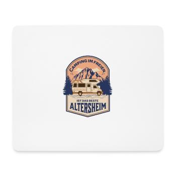 Camping Im Freien Ist Das Bessere Altersheim - Mousepad (Querformat) - Weiß - Vorne