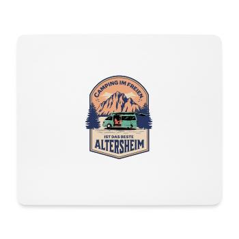 Camping Im Freien Ist Das Bessere Altersheim - Mousepad (Querformat) - Weiß - Vorne