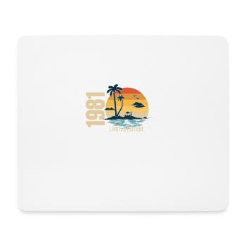 Anniversaire édition limitée 1981 - Tapis de souris (format paysage) - blanc - Devant