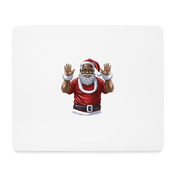 Santa Claus Black Santa Claus - Mouse Pad (horizontal) - white - Front