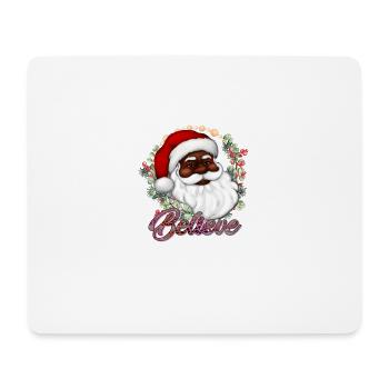 Santa Claus Black Santa Claus - Mouse Pad (horizontal) - white - Front
