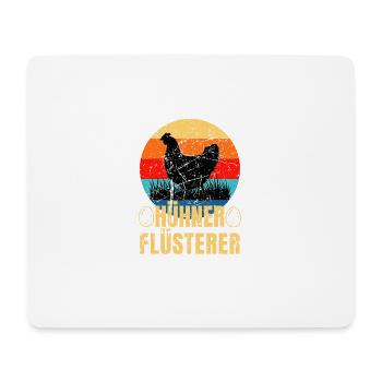 Hühner Flüsterer Lustiges Landwirt Huhn - Mousepad (Querformat) - Weiß - Vorne