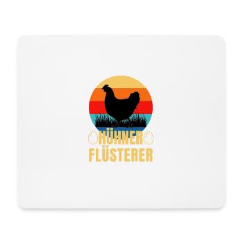Hühner Flüsterer Lustiges Landwirt Huhn - Mousepad (Querformat) - Weiß - Vorne