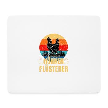 Hühner Flüsterer Lustiges Landwirt Huhn - Mousepad (Querformat) - Weiß - Vorne