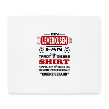 Fußball Fan Fussballverein Leverkusen - Mousepad (Querformat) - Weiß - Vorne