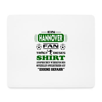 Fußball Fan Fussballverein Hannover - Mousepad (Querformat) - Weiß - Vorne