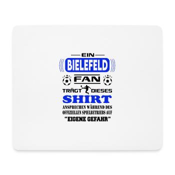 Fußball Fan Fussballverein Bielefeld - Mousepad (Querformat) - Weiß - Vorne