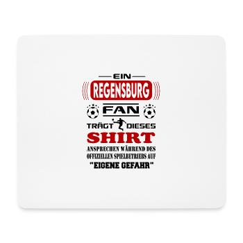 Fußball Fan Fussballverein Regensburg - Mousepad (Querformat) - Weiß - Vorne