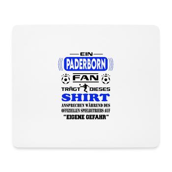 Fußball Fan Fussballverein Paderborn - Mousepad (Querformat) - Weiß - Vorne