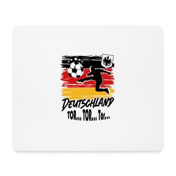 Fußball Deutschland Fussball Fan Tor Tor Tor - Mousepad (Querformat) - Weiß - Vorne