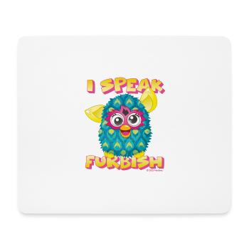 Furby I Speak Furbish With Blue Furby - Mouse Pad (horizontal) - white - Front