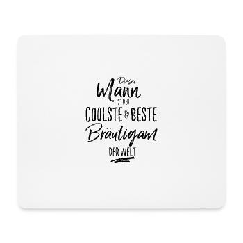 braeutigam der Beste (s) - Mousepad (Querformat) - Weiß - Vorne