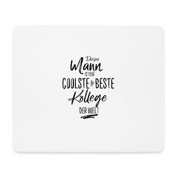 kollege der Beste (s) - Mousepad (Querformat) - Weiß - Vorne