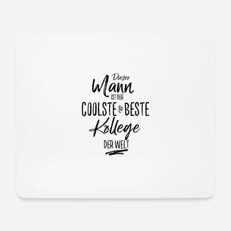kollege der Beste (s) - Mousepad (Querformat) - Weiß