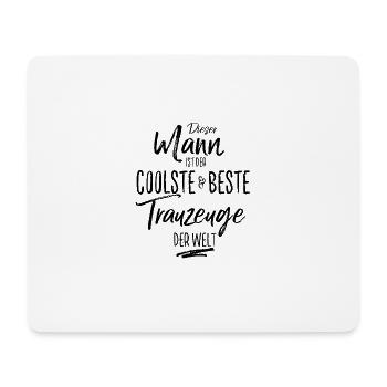 trauzeuge der Beste (s) - Mousepad (Querformat) - Weiß - Vorne
