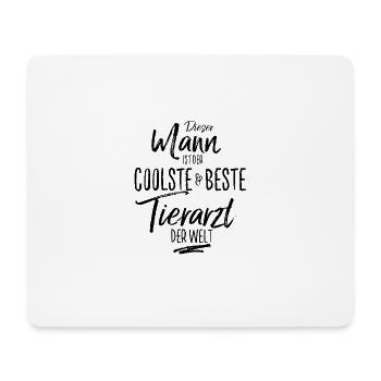 tierarzt der Beste (s) - Mousepad (Querformat) - Weiß - Vorne