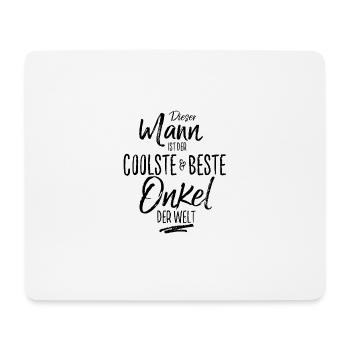 onkel der Beste (s) - Mousepad (Querformat) - Weiß - Vorne