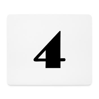 4 JAHRE,4. GEBURTSTAG,4 JAHRE JUBILÄUM - Mousepad (Querformat) - Weiß - Vorne