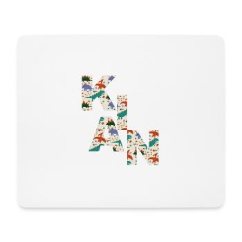KIAN - Schöner Jungen Name mit Dinosaurier - Mousepad (Querformat) - Weiß - Vorne